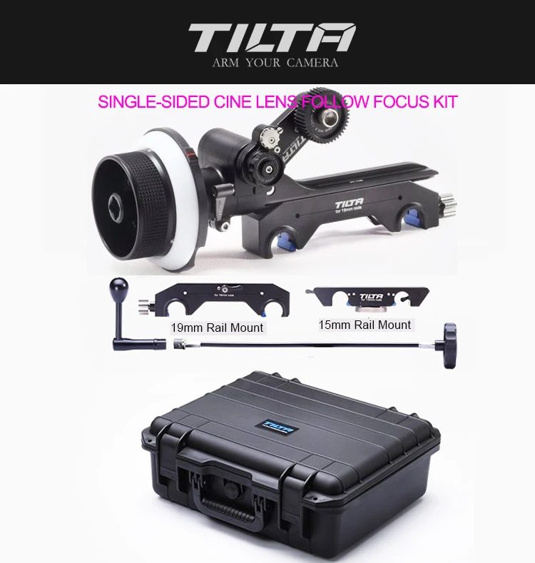 Tilta FF-T05 односторонний кинообъектив следящий Фокус Комплект с 15 мм/19 мм переходник стержня для FS700 FS7 C300 красный ARRI пленка камера установка клеть
