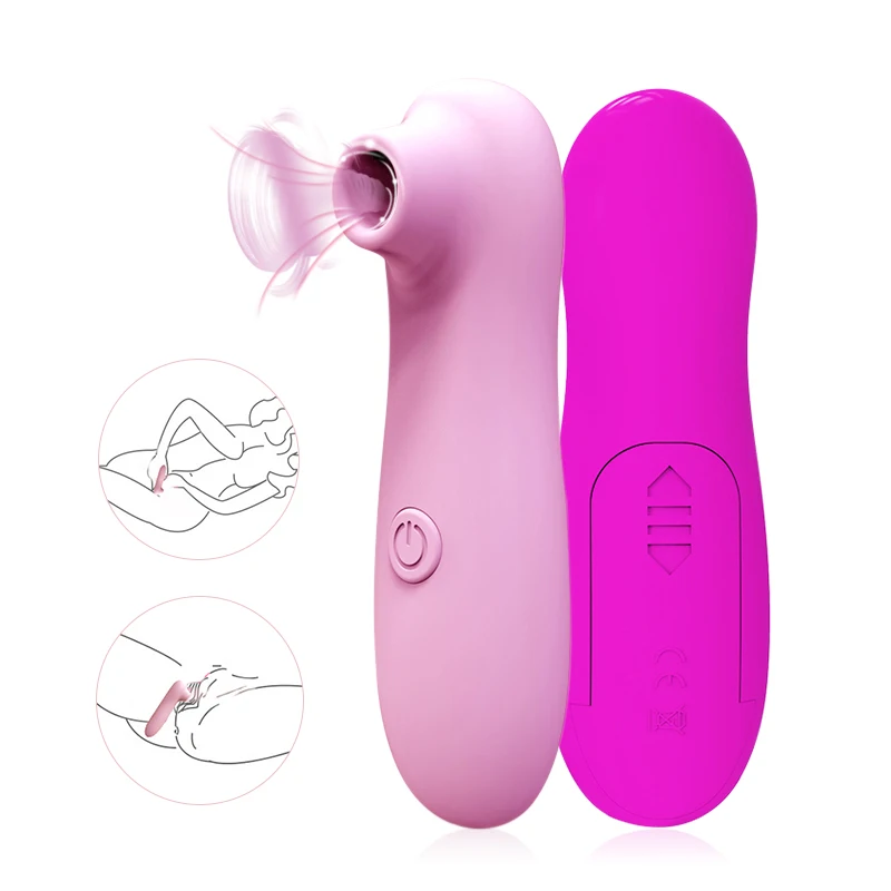 Сосать Вибратор на присосках для клитора Секс игрушки взрослых язык