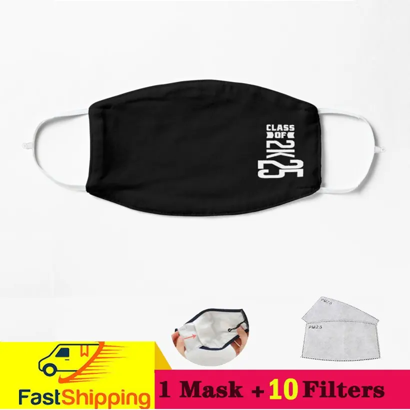 

Класс 2025-старших Выпускной школьного класса 2027-старших Выпускной школьная маска для лица с защитой от пыли, защищающая от ветра, уличная