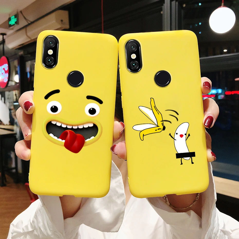 Чехол для Xiaomi Redmi Note 6 Pro симпатичный силиконовый чехол из ТПУ задней панели