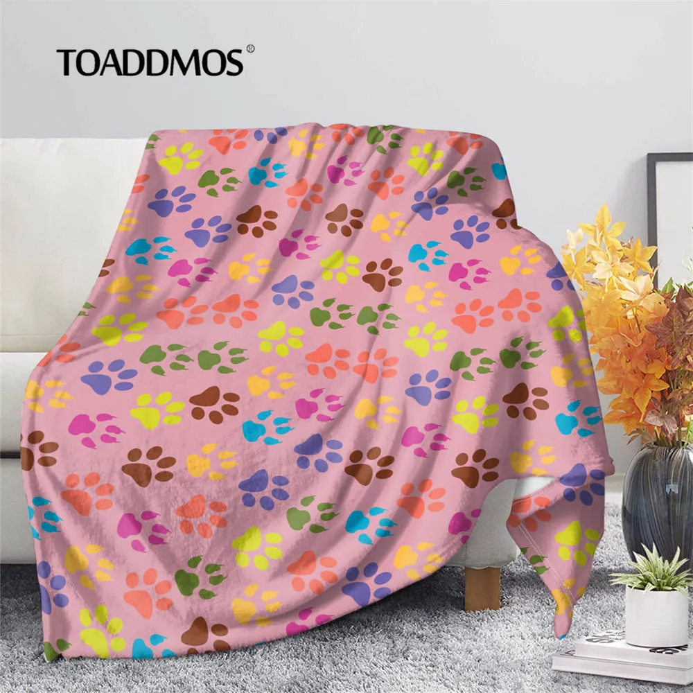 

TOADDMOS смешная собака Paw розовый диван Спальня мягкие пледы Одеяло, способный преодолевать Броды для взрослых детей теплый флисовый спальный ...