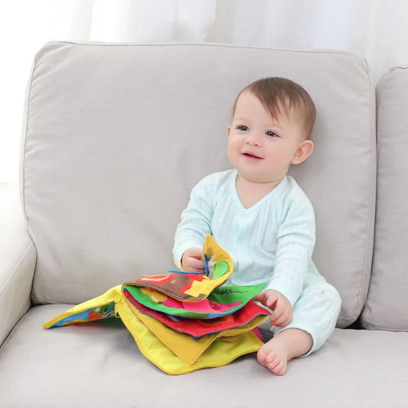 Детская ткань книга детская коляска познание писк милая игрушка мягкое