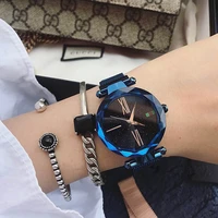 the latest explosion of luxury fashion star female watch magnet strap casual female watch roman numerals