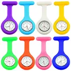 Новинка, однотонный зажим, аналоговая цифровая брошь, брелок, карманные часы для медсестер, подарочные аксессуары, украшение для медицинских кварцевых часов