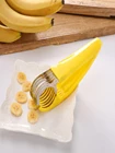 Кухонные аксессуары, Ломтерезка бананов, фруктов, овощей, колбасный нож, нож из нержавеющей стали для бананов, салата, инструменты для приготовления салатов, инструменты для готовки