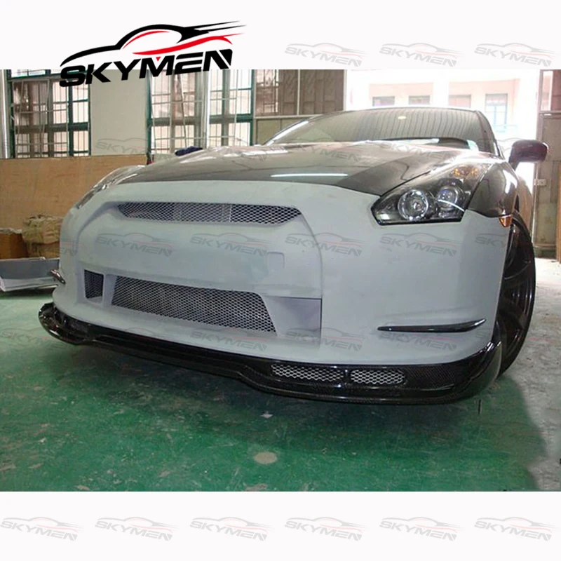 BSE Style Front Bumper Guard Lip For R35 GTR 2008-2016 Carbon Fiber Glass Splitter Diffuser Spoiler Protector | Автомобили и