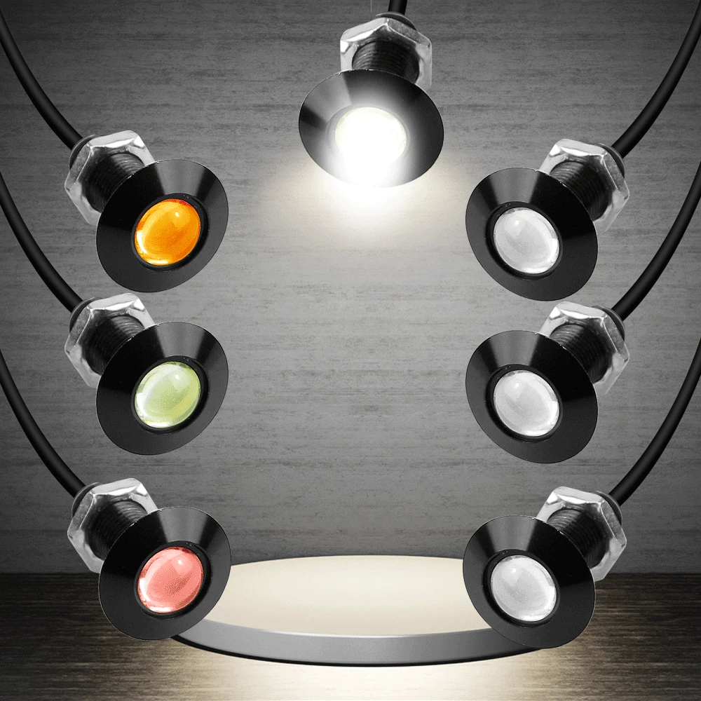 AOTOINK 1 шт. супер яркий Орлиный взгляд освещение 18 мм дневные ходовые огни