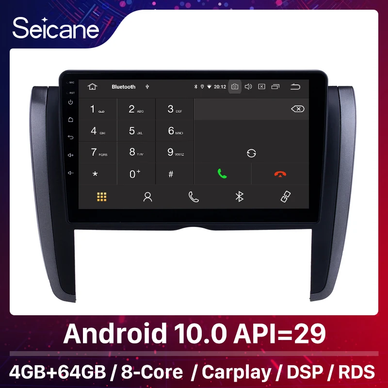 

Seicane Android 10.0 Carplay GPS Navigation car Radio for Toyota Allion 2007-2015 9 inch Bluetooth HD Touchscreen support DAB+