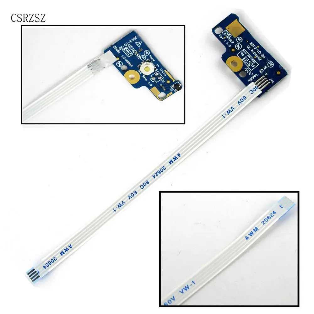 Оригинальный Для HP 15 R G 250 G3 ZS051 LS A991P Мощность переключатель плата с кабелем 749650 001