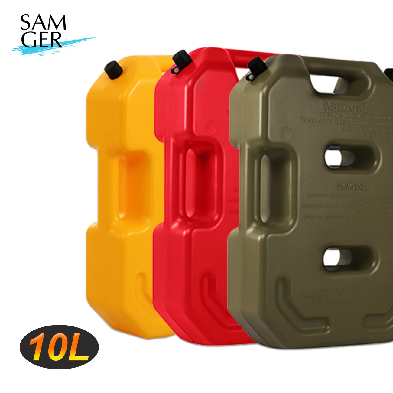 

Samger Jerrycan 10L Fuel Barrels Gas Spare Container Jerry Can Fuel Gasoline Diesel Tank For Car Motorcycle Home