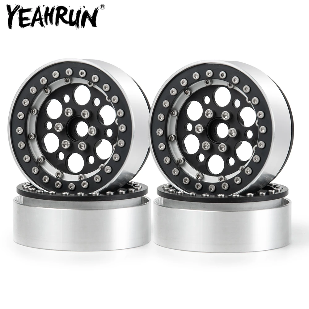 

YEAHRUN металлический 1,9 обод ступицы колеса для 1/10 RC Crawler Axial SCX10 90046 Traxxas TRX4 D90 CC01 90034