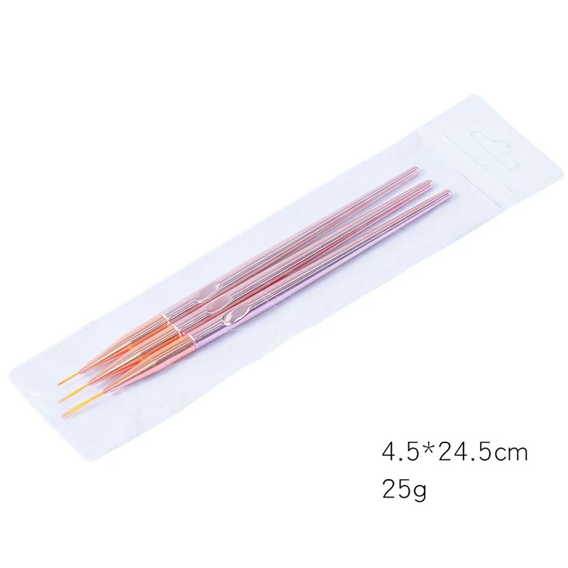 3 шт Нейл-арт рисования чередование Ручка кисти малярные цветочный Рисунок линии