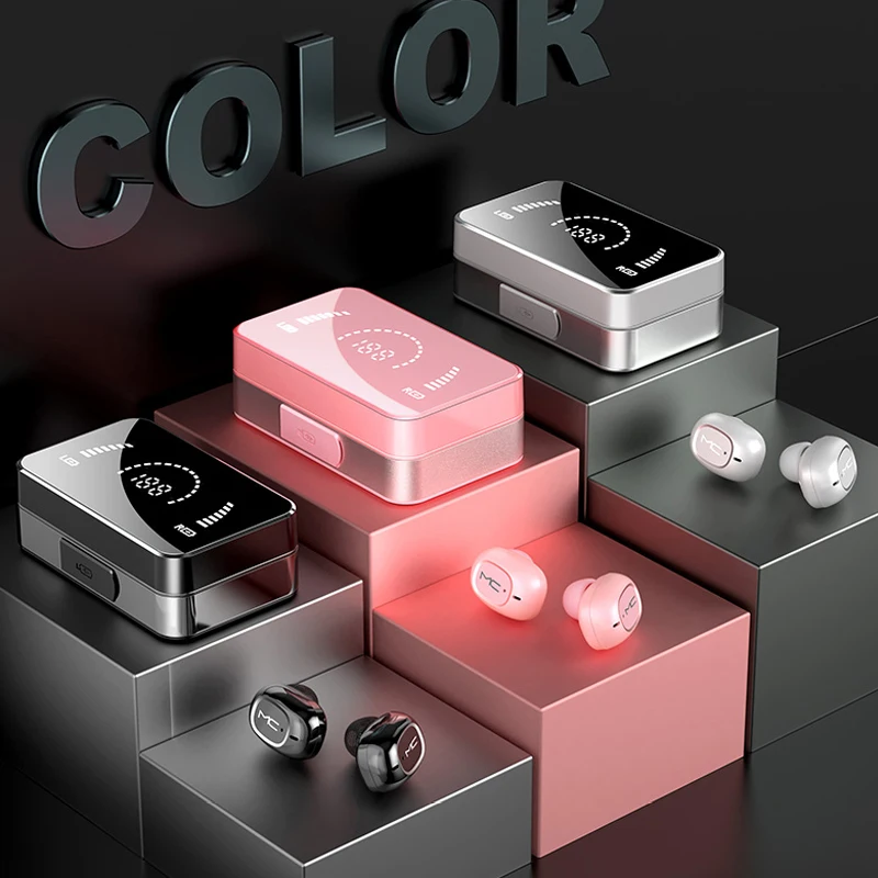 

TWS BT5.0 Headphone Stereo Sports Wireless Bluetooth Earphones 3200mAh Charging Box Waterproof Earbuds Headsets With Microphone