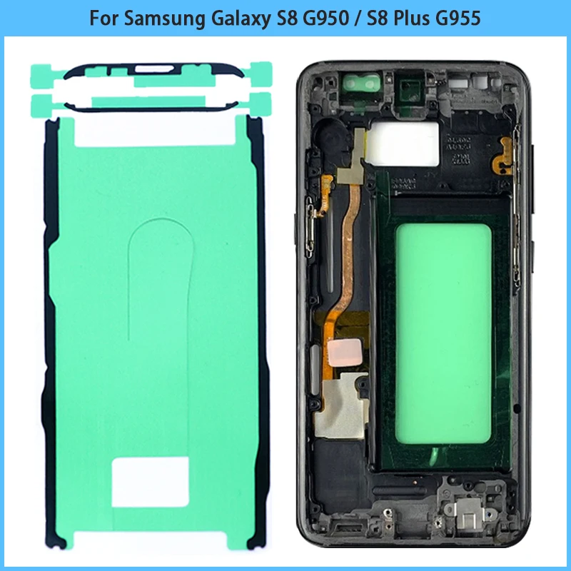 Новинка для Samsung Galaxy S8 G950 средняя рамка Шасси пластина с боковыми кнопками Plus G955