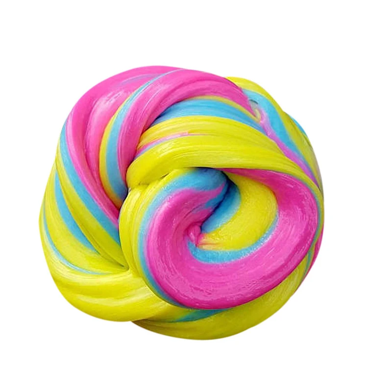 

Colorful Cloud Slime Fluffy Polymer Antistress Charms All for Slimes Cotton Crystal Clay Plasticine Supplies Kids Toys