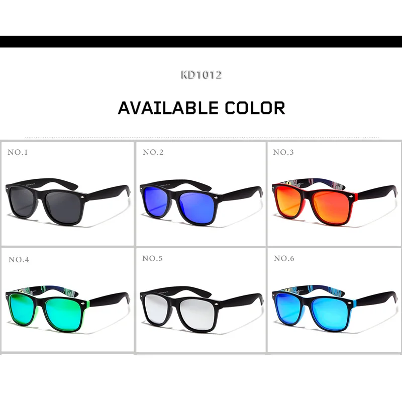 Мужские и женские классические солнцезащитные очки Kdeam уличные поляризационные