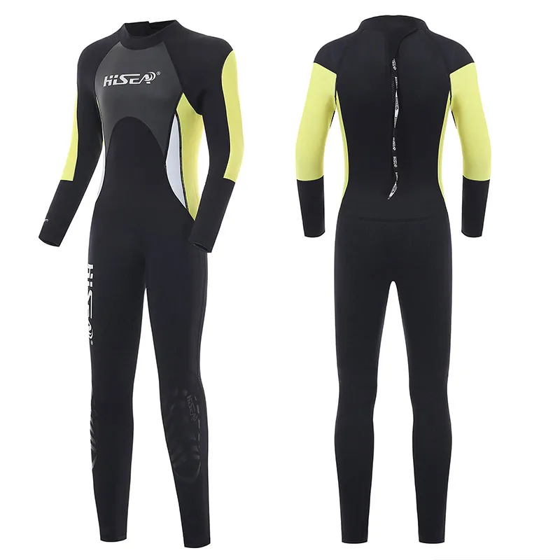 

Hisea Men's Full Body Wetsuit 3mm Neoprene Wetsuits Sports Skins - Diving, Snorkeling & Swimming Women's Men's Couple's Suits.