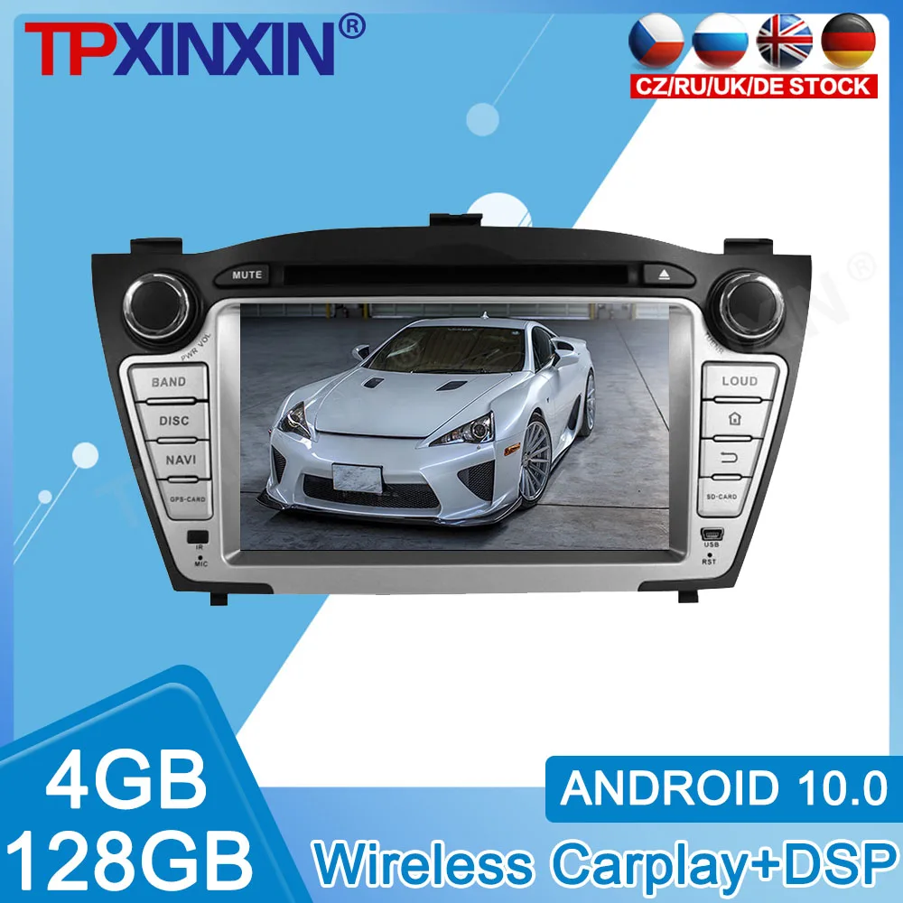 Android 10 для Hyundai IX35 2009 - 2013 автомобильный IPS сенсорный экран радио