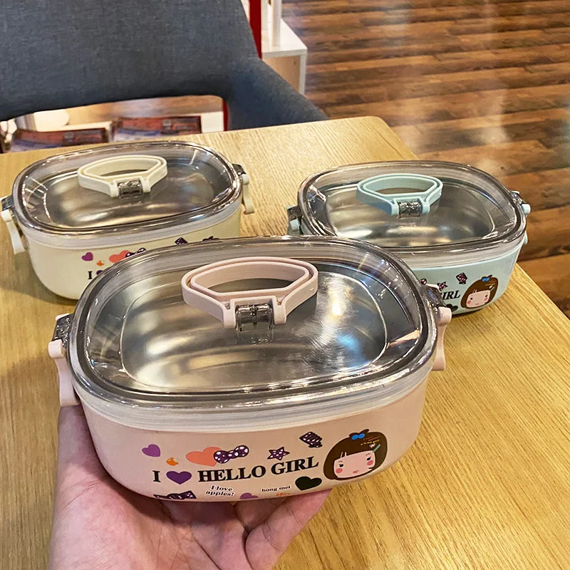 Корейский мультяшный Ланч-бокс для девочек офисных работников учеников