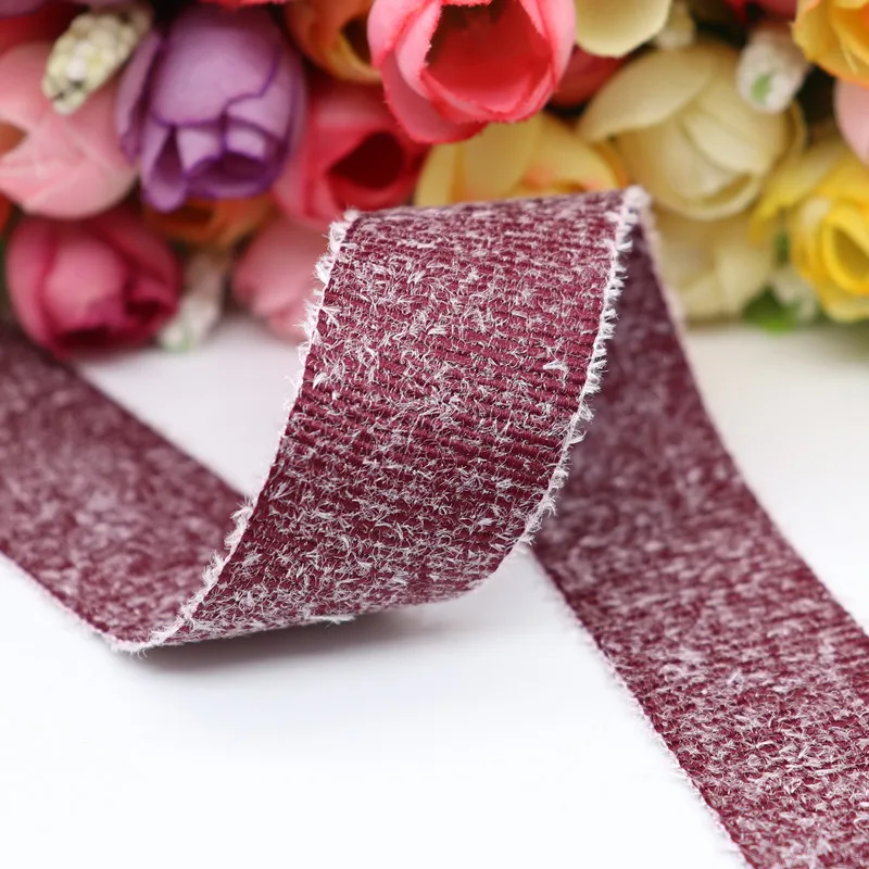 10 ярдов 1 дюйм 25 мм корсажные ленты с ворсовым покрытием для бантов волос