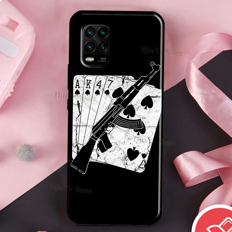 AK47 Gun For Xiaomi Mi 11 Ultra 9T 10T Pro Note 10 Lite 9 Case POCO X3 M3 F3 | Мобильные телефоны и аксессуары