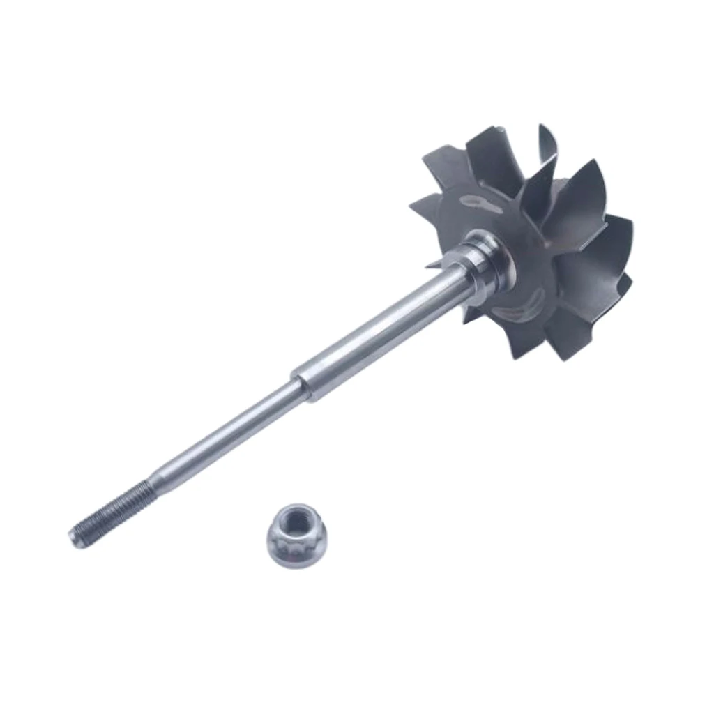 Колесо и вал для HX40 HX40W H1E H1C Turbo 67 мм * 76 10 лезвий|Турбонагнетатели запчасти| |