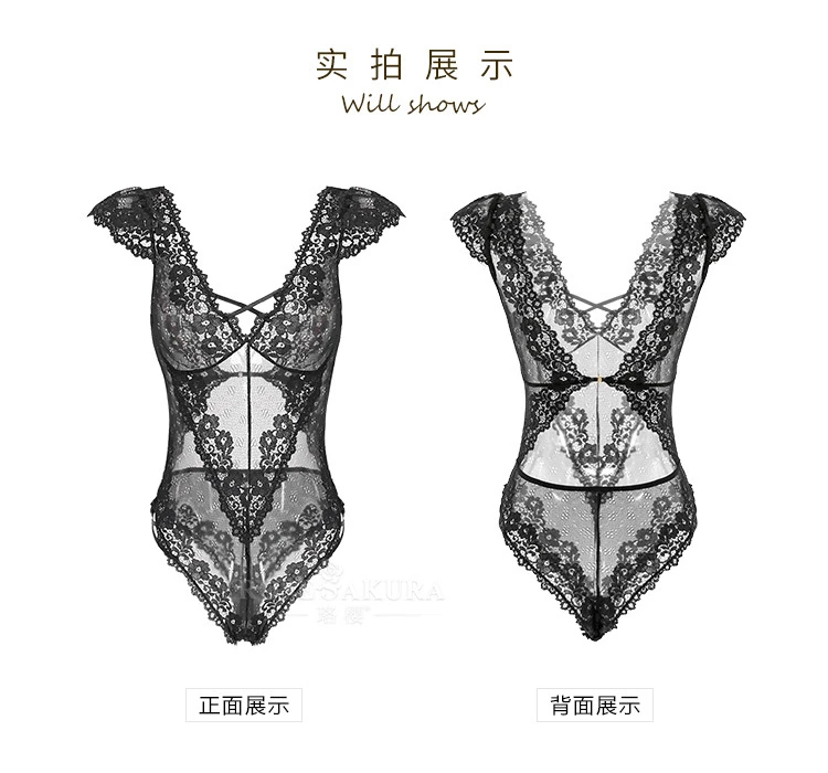 

Sexy Lingerie Transparent Bodysuit Lenceria Babydolls Ropa Interior Mujer Sexy Erotica Bandage Sexy Costumes Sleepwear JF036