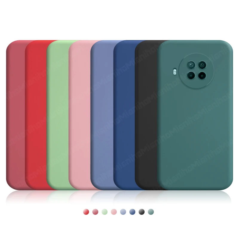 

For Cover Xiaomi Redmi Note 9 Pro 5G Case Liquid Silicone Shockproof Bumper Soft Back Protective Phone Case Redmi Note 9 Pro 5G