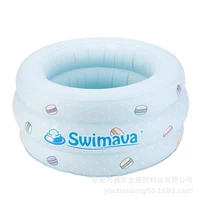 hot selling pvc inflatable baby bath pool round baby home bath bucket newborn baby bathing paddling pool bathtub