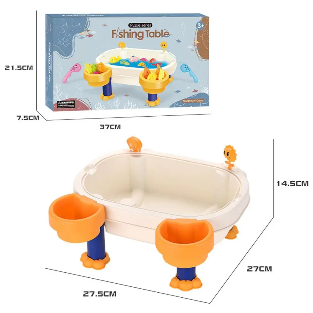

Children Boy Girl Fishing Toys Set Magnetic Fishing Parent-child Interactive Game 3D Fish Rod Net Baby Play Water Bath Toys