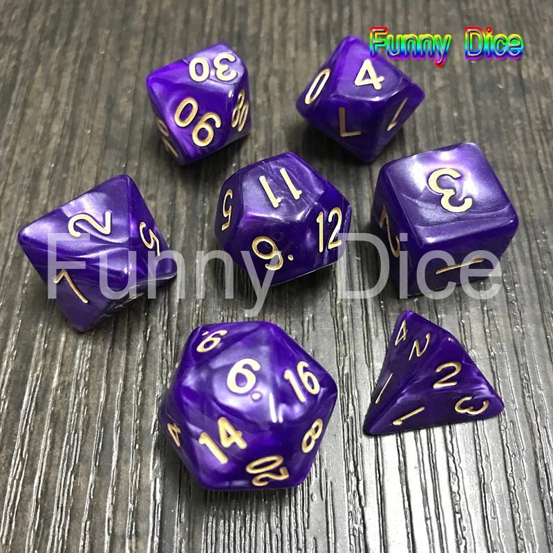 Marble effect 7 шт./компл. креативная РПГ игра в кости DnD цвет разноцветный DND D4 D6 D8 D10 D12 D20