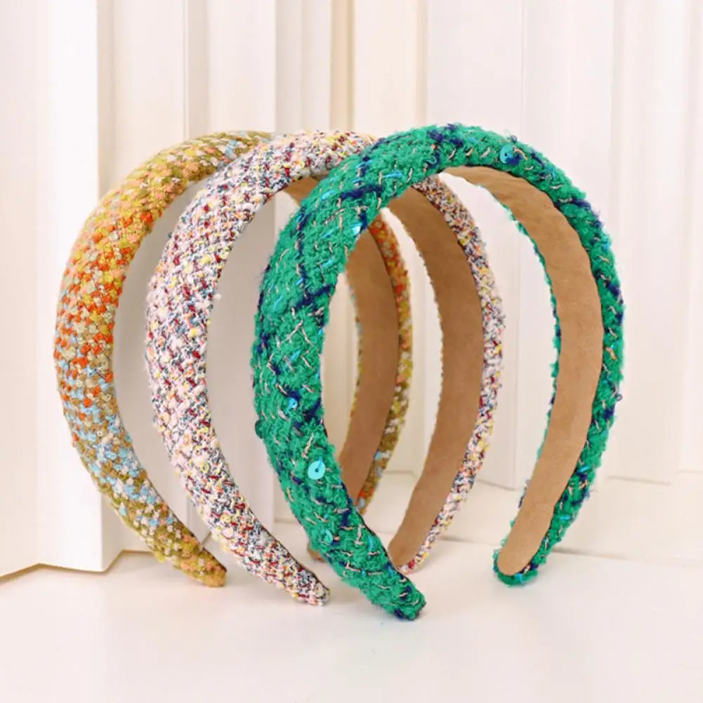 

Stylish Women Hairband Anti-Slip Accessory Vintage Sweet Hair Hoop Hair Band Headband