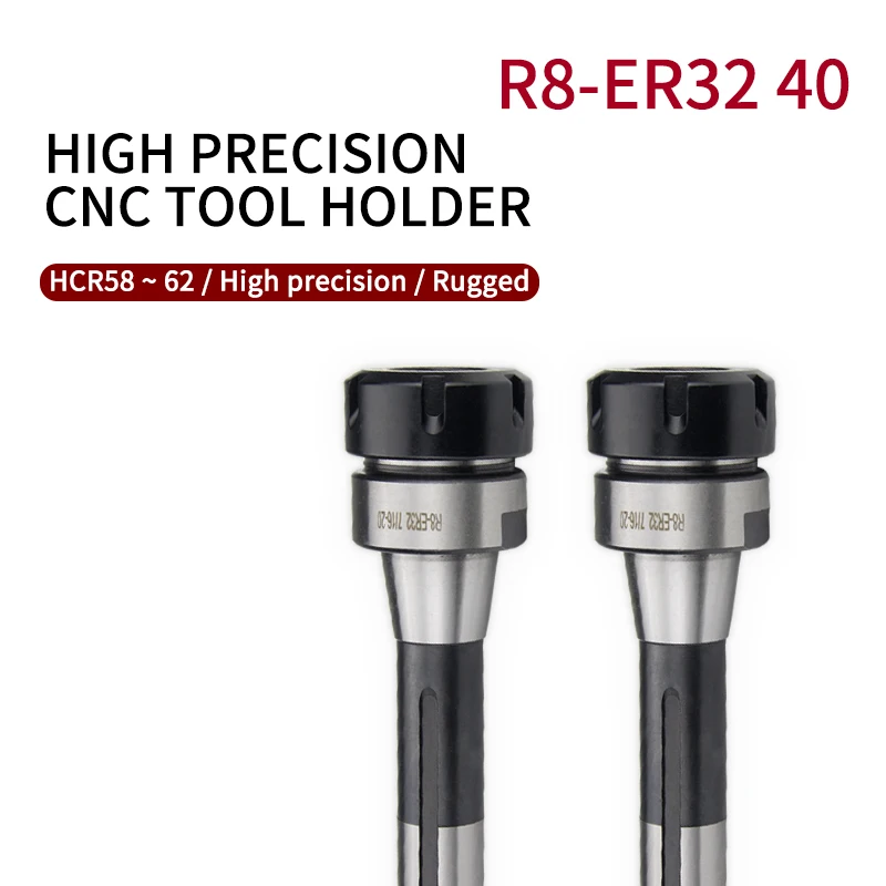 Portaherramientas de fresadora de R8-ER32 especial, Portabrocas de fresado para máquina de mecanizado CNC, pinza R8, pulgada métrica 7/16