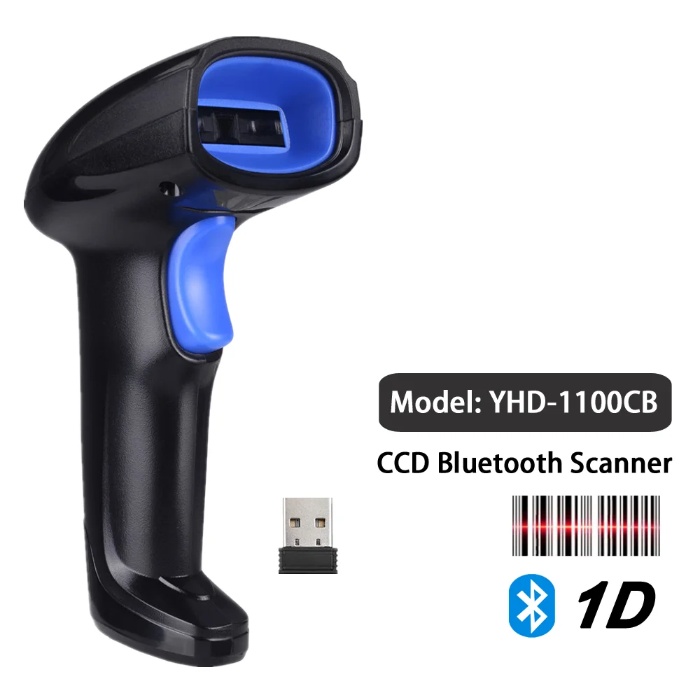 YHDAA Bluetooth сканер штрих кода 2 4 г Беспроводной USB 3 в 1 CCD беспроводной считыватель