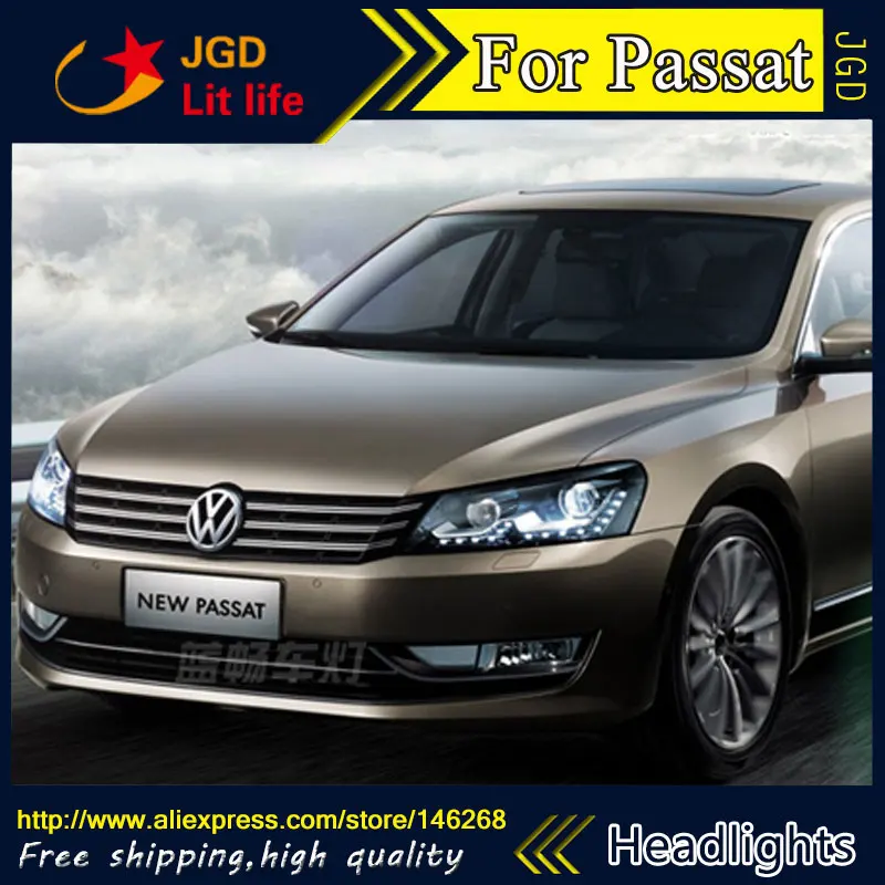 Автомобильный Стайлинг LED HID Rio VW Passat фары Головной фонарь чехол для 2011-2015