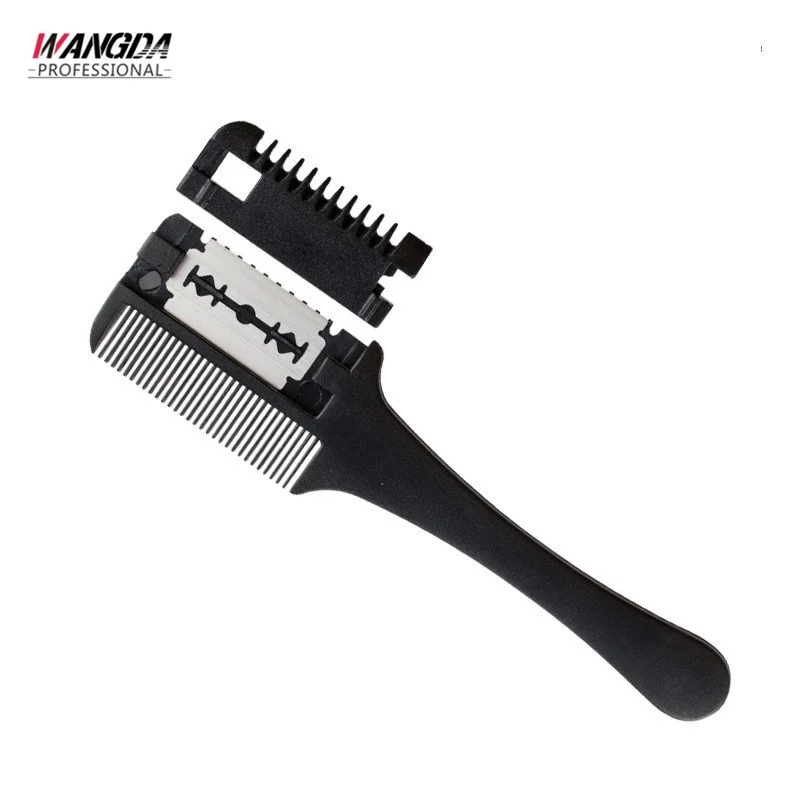 

1 Pcs Double-Sided Hair Cutting Comb Scissors Stainless Steel Blade Thinning Comb Razor Professional DIY Hair Styling Tool