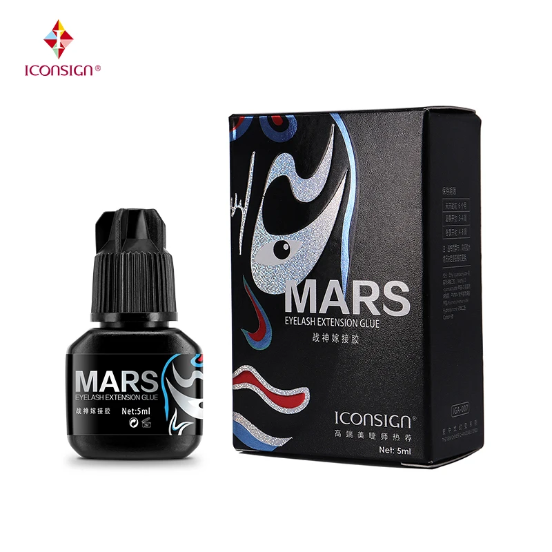 ICONSIGN 5 мл Новые товары для наращивания ресниц MARS клей с низким запахом 1 бутылка 3
