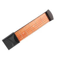 pocket acoustic guitar practice tool 6 string fingerboard 6 fret chord trainer portable beginners guitar lover