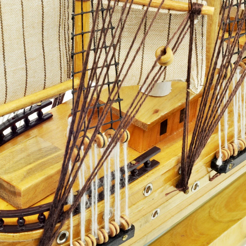 Luckk Бесплатная доставка деревянный парусник модель корабля классика антикварное