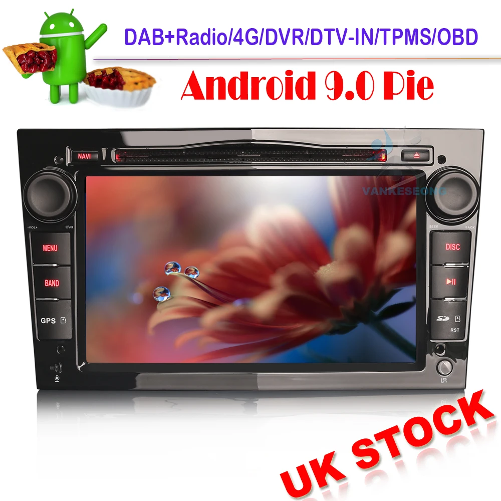 Автомобильная стереосистема DAB + GPS Android 9 0 Sat Nav для Vauxhall Corsa C Vectra Zafira B Astra Vivaro Wi Fi