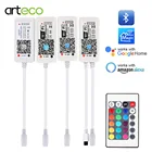 Светодиодная лента, 5 В, 12 В, 24 В, BluetoothWi-Fi, RGBRGBWконтроллер RGBWW, Android, IOS, поддержка Alexa, Google, Magic Home, ИК-управление