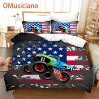 american flag design nostalgic retro car truck bedding set comforter duvet cover set full queen king%ef%bc%8cbedclothes 3pcs