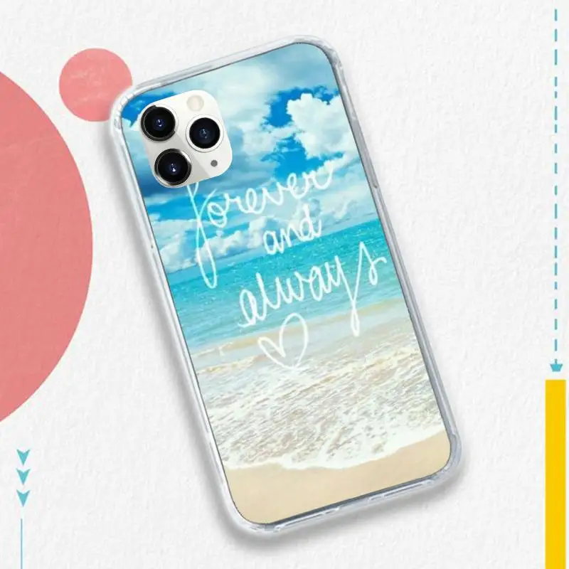 

Beach Ocean high quality funny Phone Case for iPhone 11 12 pro XS MAX 8 7 6 6S Plus X 5S SE 2020 XR