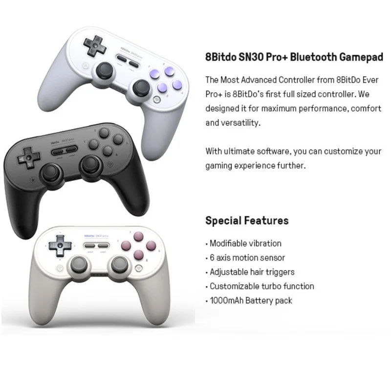 8bitdo SN30 pro plus контроллер с джойстиком для Windows, Android macOS nintendo переключатель