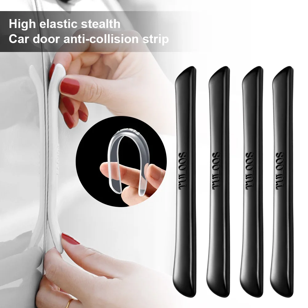 

2/4/6Pcs Car Door Protector Double-sided Transparent Auto Edge Corner Guard Protective Bumper Sticker Vehicle Door Protector