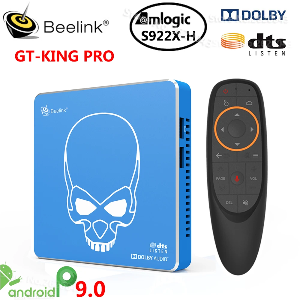 Новый Beelink GT King PRO Android Tv Box Amlogic S922X 4 Гб 64 WI FI 6 LAN1000M Bluetooth4.1 4K HD Декодер каналов кабельного телевидения VS UGOOS AM6