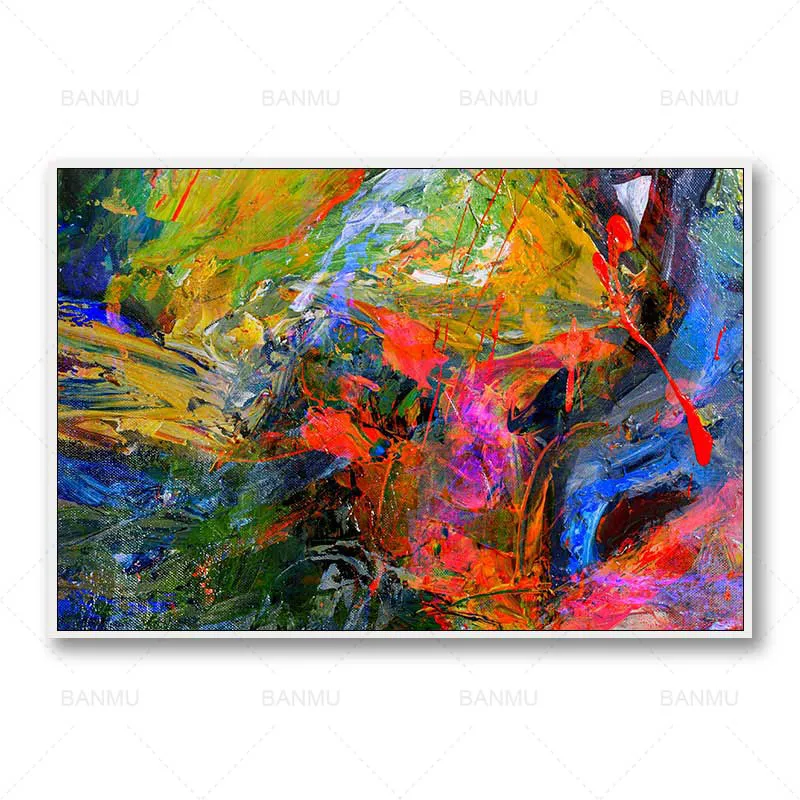 Европейский стиль Абстрактное Искусство Настенная живопись Печать Красочные