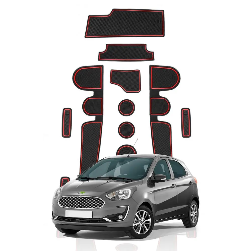 RUIYA коврик для паза двери автомобиля Ford Ka + 2019 2020 противоскользящая защита от пыли