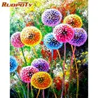 Красочный Одуванчик DIY искусственное Масло Набор для рисования по номерам краска по номерам Картина на холсте для стены картина