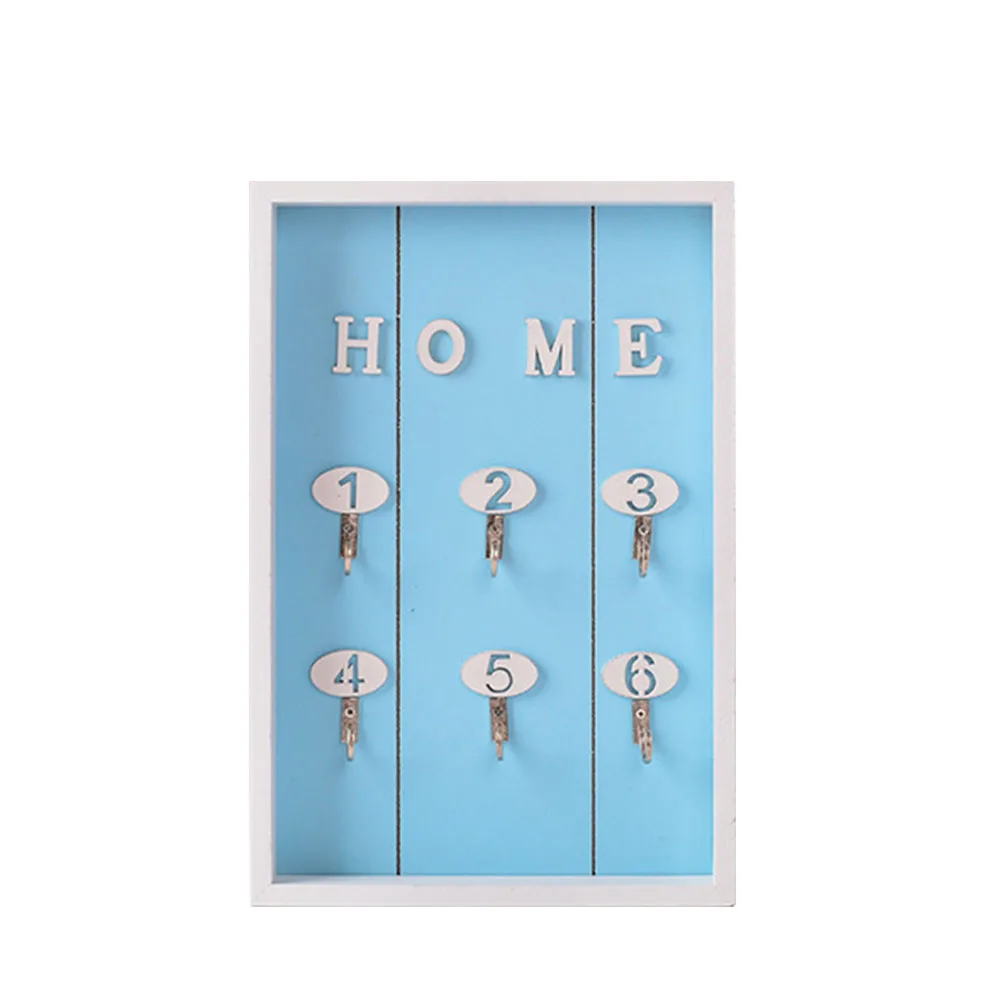 Shelf Home Saving Space Square Hanging Wall Decor Hooks Holder Living Room Keys Storage Rack Eco-friendly Multi-Purpose Wooden | Дом и сад